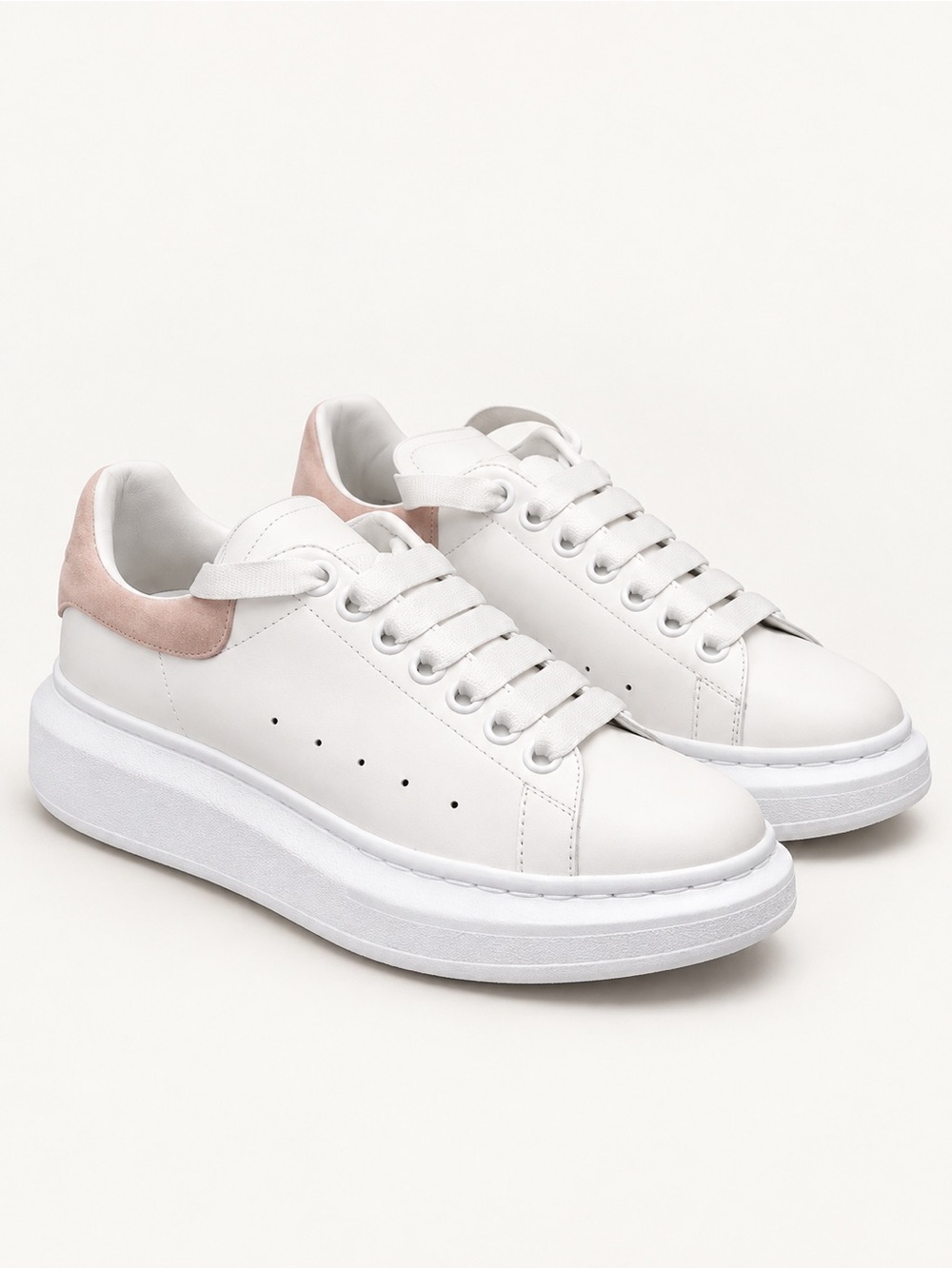 Alexander McQueen Women's Oversized Suede
Heel Detail Sneakers